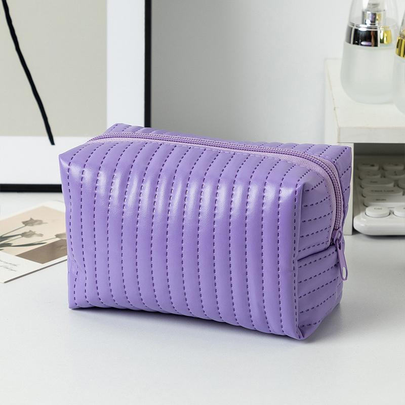 Cestovní přenosná minimalistická kosmetická taška s velkou kapacitou a měkkým úložným prostorem s mašlí