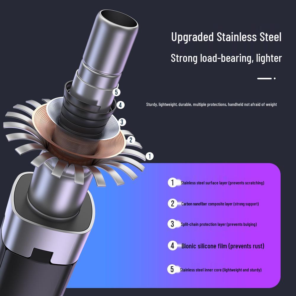 1.8m Aluminum Alloy Selfie Stick with Bluetooth Remote and Phone Holder for Live Streaming