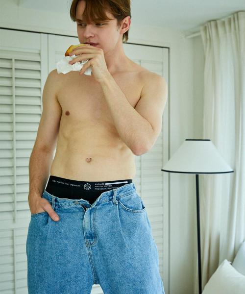 [ANELUCE] Men's Modal Ventilated Cool Trunks (Single Pack) [Shipped from Korea] 100% Authentic