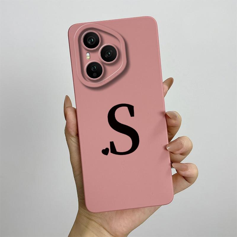 Case For Honor 400 Pro Luxury Letters Soft Phone Back Cover For Honor400 Pro 5G Full Protection Liquid Silicone Shockproof Funda