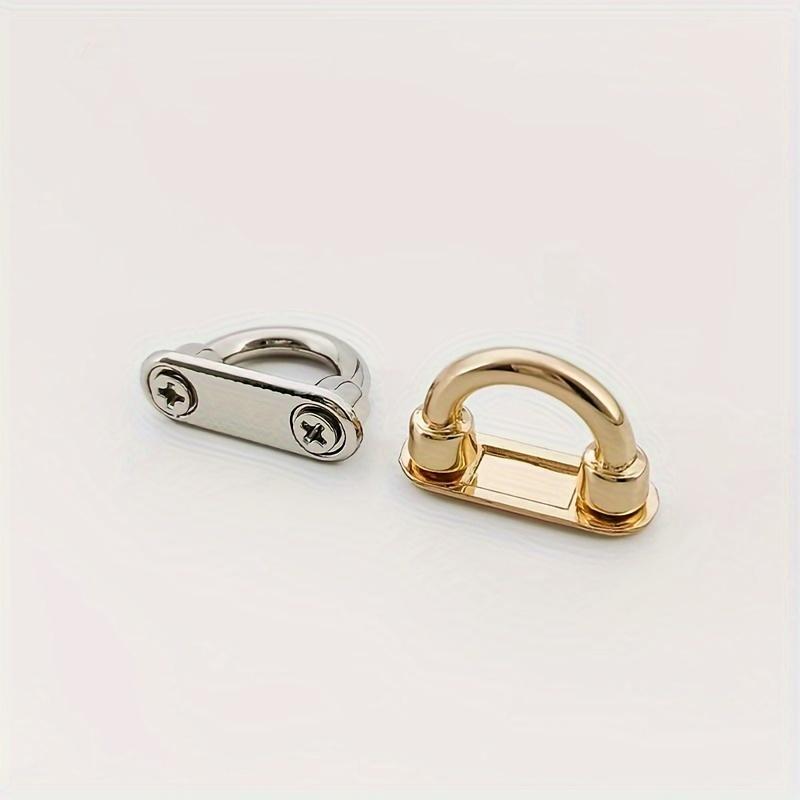 Set of 10 Golden Arch-shaped Buckles Suitable for Handbags and Shoulder Straps - Adjustable Chain Buckle Suitable for Luggage and Fashion Accessories