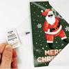 Music-christmas Greeting Card - Santa With Gift Design Christmas Greeting Card With Envelope - Funny December Birthday Gift Card
