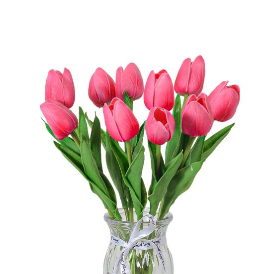 Blume mit Stiel Realistisch Heim Büro Tisch Mittelstück Hochzeit Kunstblumenzweig Künstliches Blumenarrangement