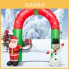 Festive Inflatable Christmas Decoration Glowing Santa Claus Snowman Gingerbread Man Yard Ornament