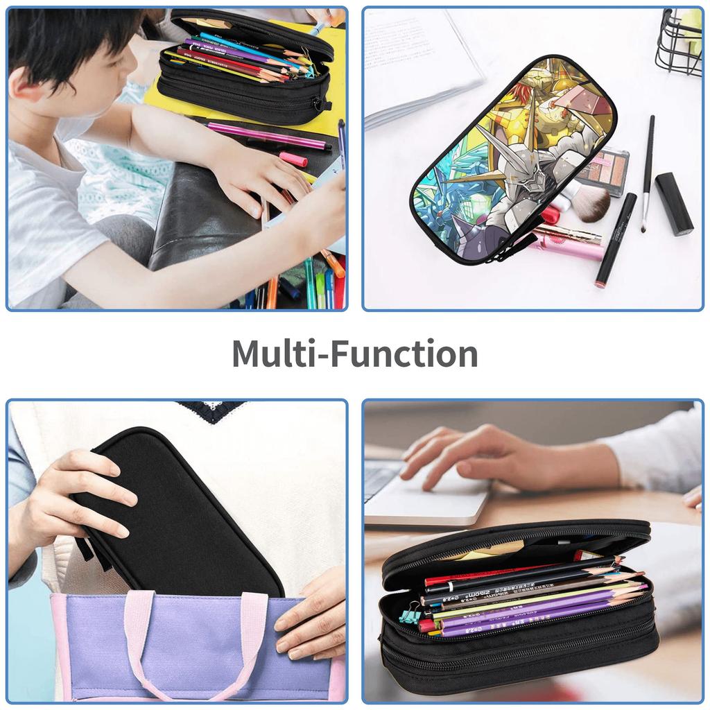 Custom Digital Monster Large Capacity Bags for Child School Pencil Bag for Boys Gilrs Kids
