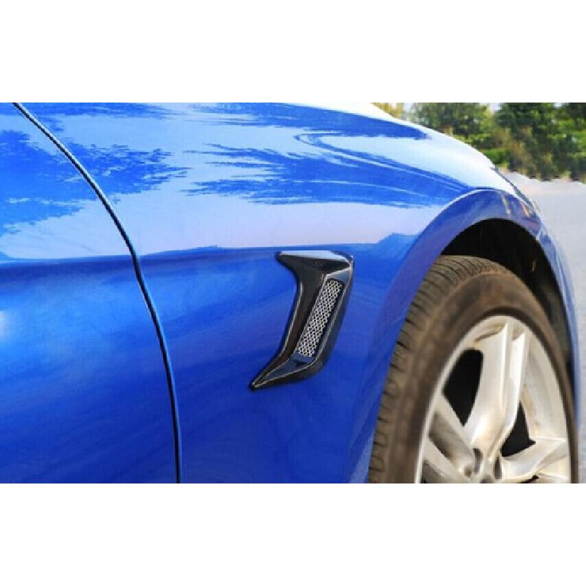 For BMW 5 Series G30 2018- ABS Black Front Side Vent Fender Cover Trim 2PCS