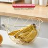 Simple Modern Iron Fruit Basket Fruit Container Bowl Home Creative Snacks Bread Storage Drain Basket Table Snacks Household