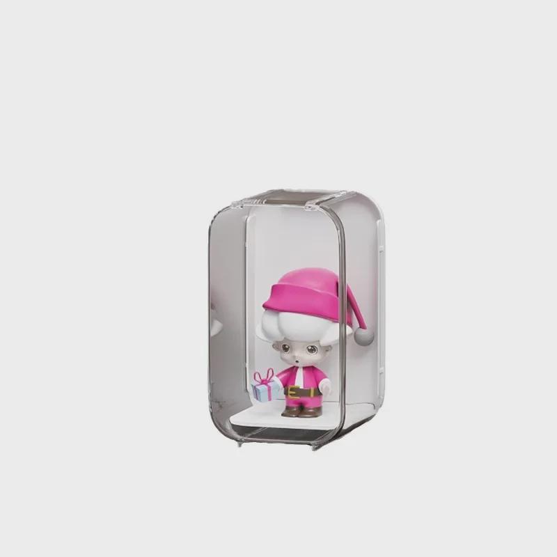 Transparent Acrylic Dustproof Display Stand for Blind Box Dolls