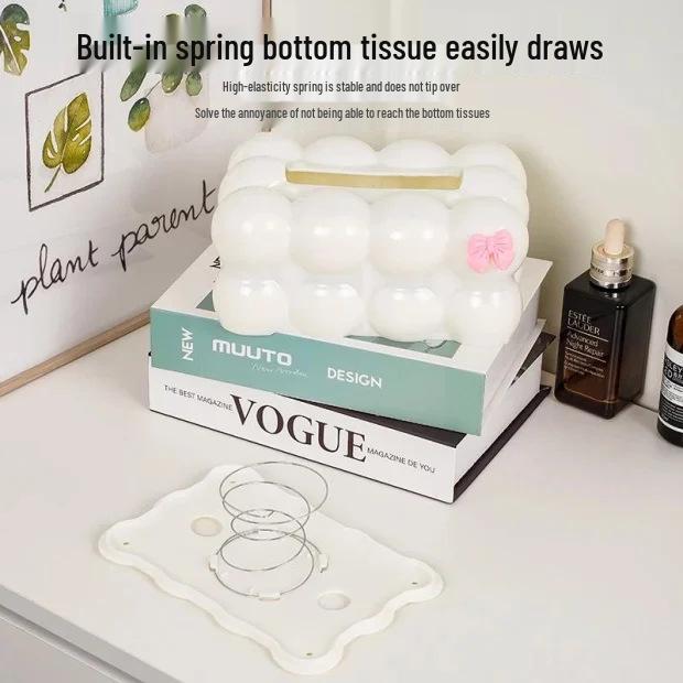 Neukundenrabatt: Wasserdichte Marshmallow-Taschentuchbox, High-End-Luxusdesign für Wohnzimmer