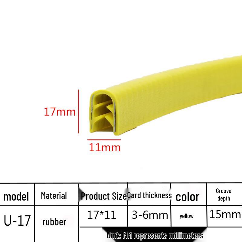 U-shaped Rubber Edge Trim Seal Strip