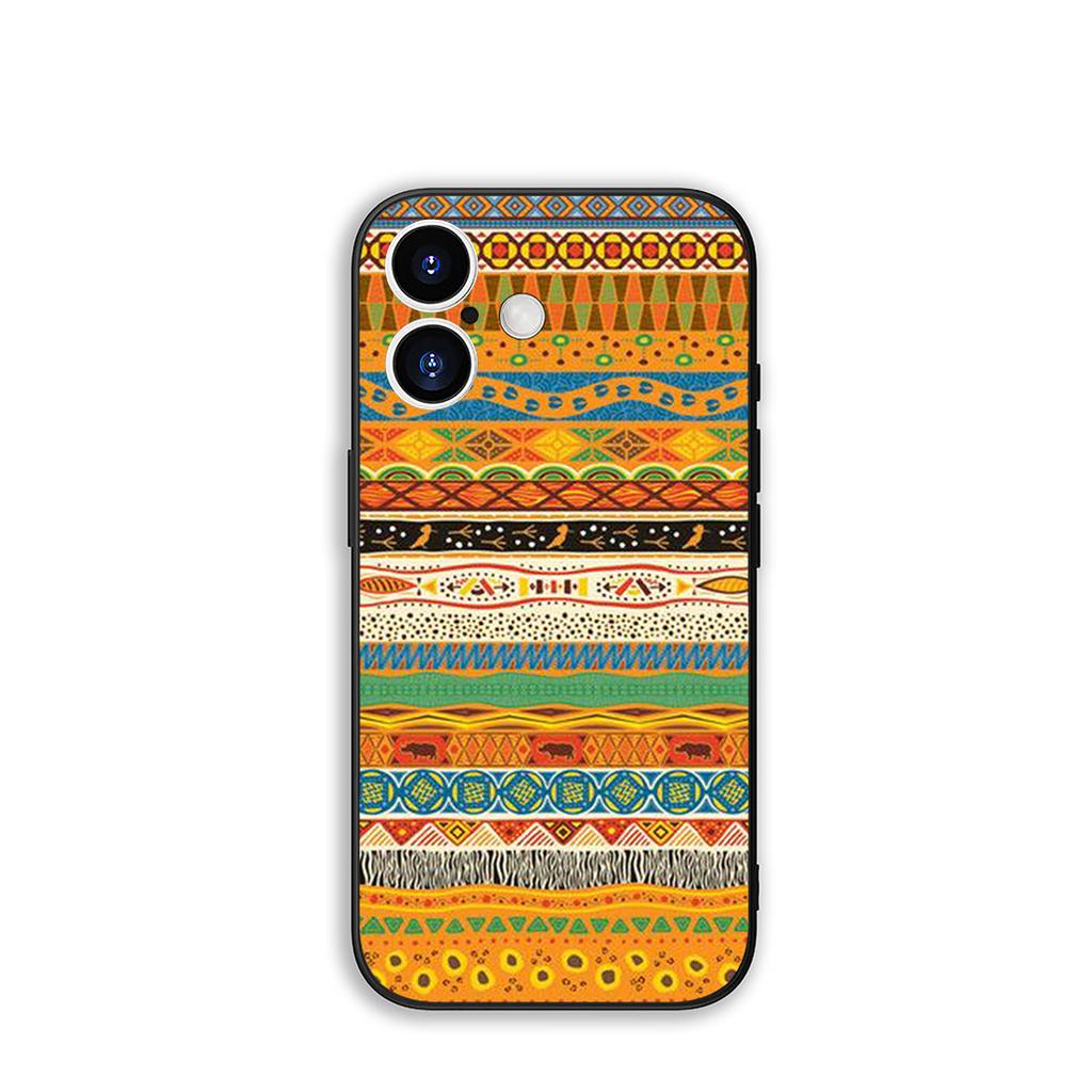 For Samsung Galaxy S25 S23 S22 S24 FE Ultra Plus A56 A05 A06 A15 A16 A57 S7 Edge Phone Case Texture Aztec Tribal Tribe Colorful