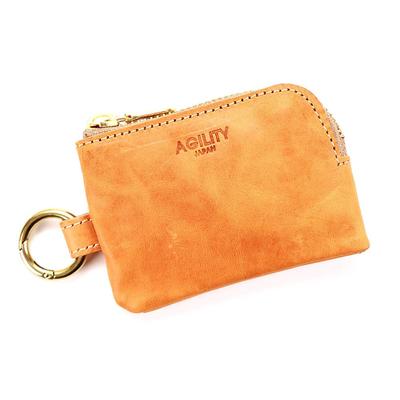 AGILITY affa "Clovis" Etui na karty/klucze, Smukłe, Cienkie, Karabińczyk, Kształt L, Stylowe, Urocze, Małe