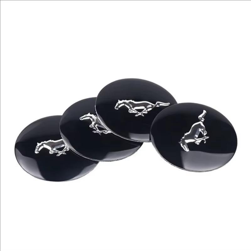 4pcs Car Wheel Stickers 56mm Auto Center Hub Cap Decal For Ford ST Line Focus Mustang Fiesta Puma Ranger Kuga MK7 MAX F150 Monde CVW1