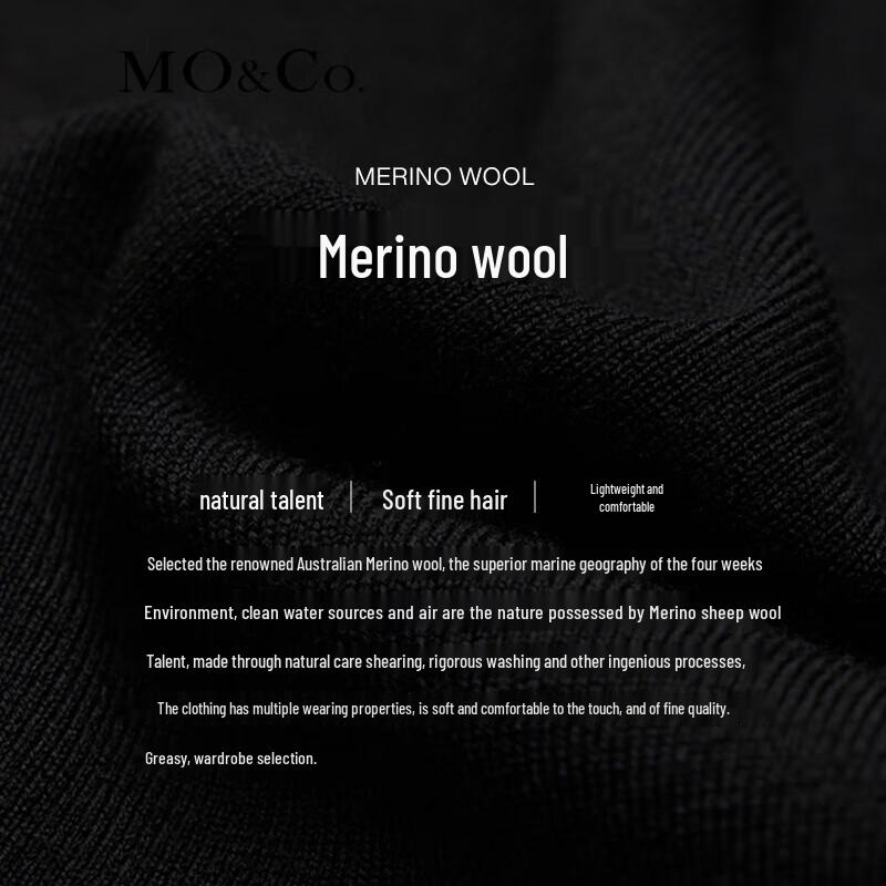 MO&Co. M Logo Wool Blend Knitted Dress