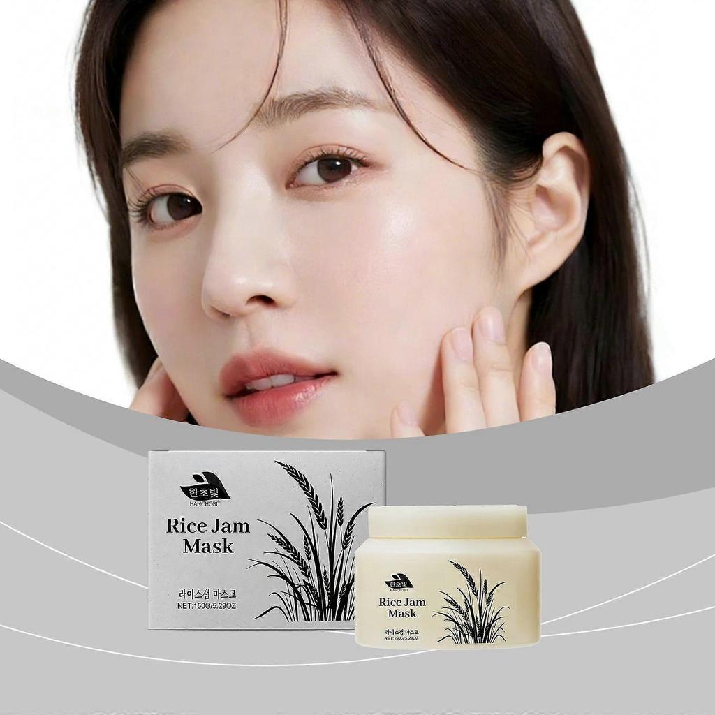 Omezený čas!!Hanchobit Hydratační a omlazující maska z rýžové buničiny Jemně hydratační Čištění obličeje a zjemnění pleti Aplikace masky