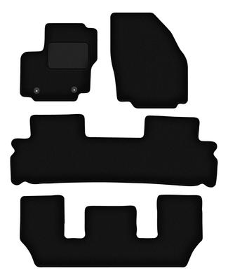 Μαύρα βελούδινα πατάκια για: Ford Galaxy MK2 7θέσιο (2006-2011)