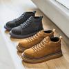 Fashion 2025 Autumn New Retro Thick Soled High Top Casual Shoes for Men Fashion Comfortable Versatile Non Slip Lace Up Platform sneakers