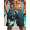 Summer Men's 3D Printed Beach Shorts Fashion Versatile Trend Breathable Casual Vacation Style