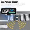 Snsowed Parking Sensor Rear Reverse Radar System with 8 Parking Sensors, Distance Detection, LCD Distance Display, and Audible Warning Buzzer