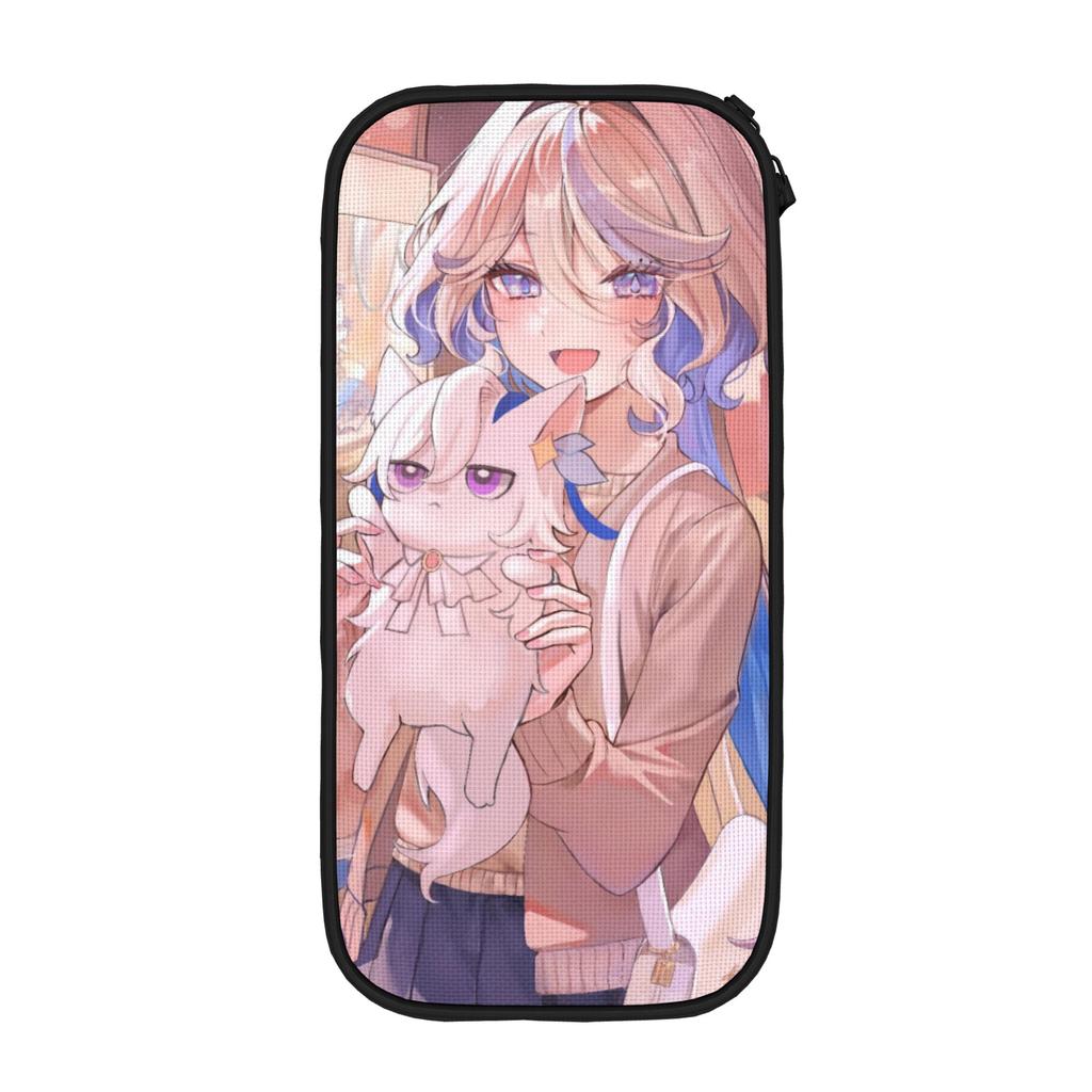 Furina Genshin Impact Pencil Cases Creative Pen Bag for Student Large Storage School Supplies Gift Pencilcases