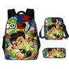Ben Print Design Childrens Backpack Set With Waterproof Oxford Fabric For School Use