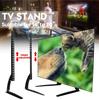 Schwarzer TV-Ständer Tischplatte Hält 14” bis 70” Fernseher Hält Gewicht bis zu 35 kg