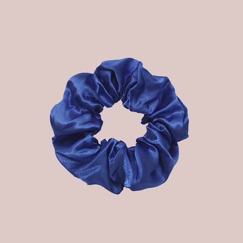 8Pcs  Satin Fabric Sausage Loop Hair Rings Set Solid Colour Fabric Loop Hair Rope Hair Scrunchies Scrunchy Black Coffee