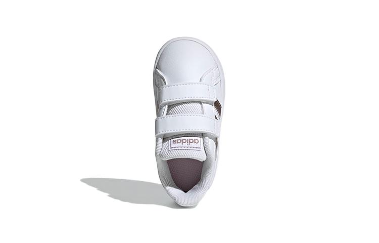adidas Neo GRAND COURT Cushioning Low Top Skateboard Shoes White Infant And Toddler EF0116