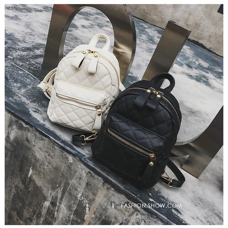 IELGY Diamond Backpack All-Match Backpack Fashion Female Bag