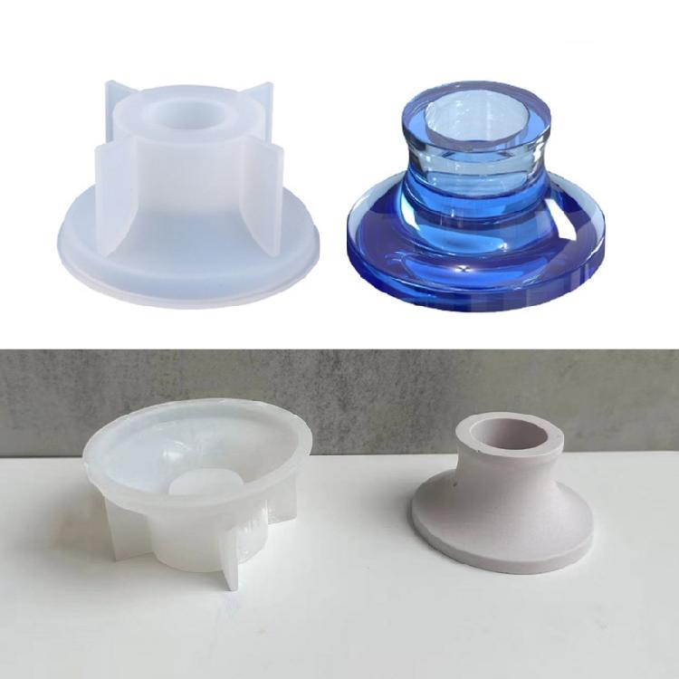 Tealight Candle Holder Resin Molds Succulent Planter Silicone Mold Epoxy Casting Mold for DIY Candlestick Jewelry Box