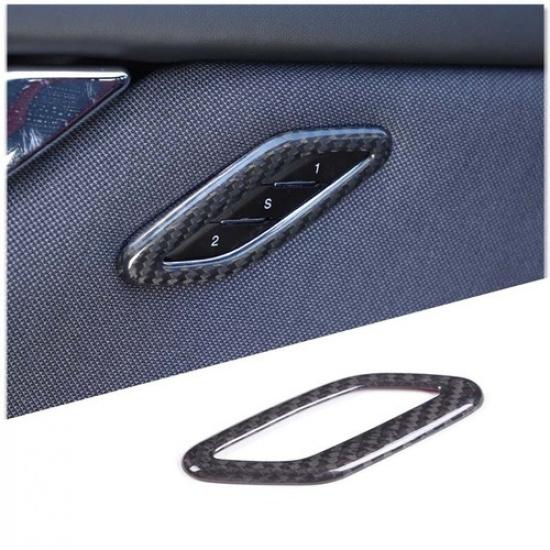 Seat Memory Button Switch Cover Trim Carbon Fiber For Maserati Ghibli 11-17