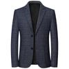 Spring Autumn Men's Plaid Blazers Smart Casual Formal Suits Jackets Coat Men Fashion Slim Fit Turn Down Collar Blazers Outerwear