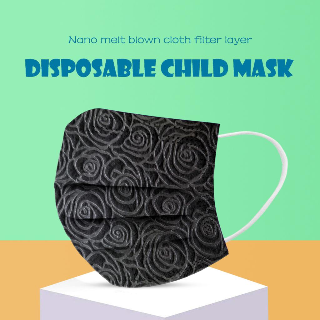 Adult Man Women Rose Mask Disposable Mask Industrial 3Ply Ear Loop 10PCS Mask