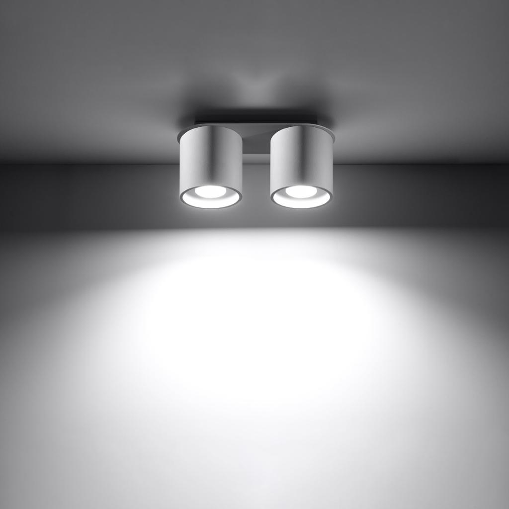 Plafon Orbis 2 Gu10 Biały Alu Sollux Sl.0056