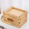 Fashionable Handheld Bamboos Baskets Portable Arrangement Containers for Flowers Garden Decoration and Bridals Accessory