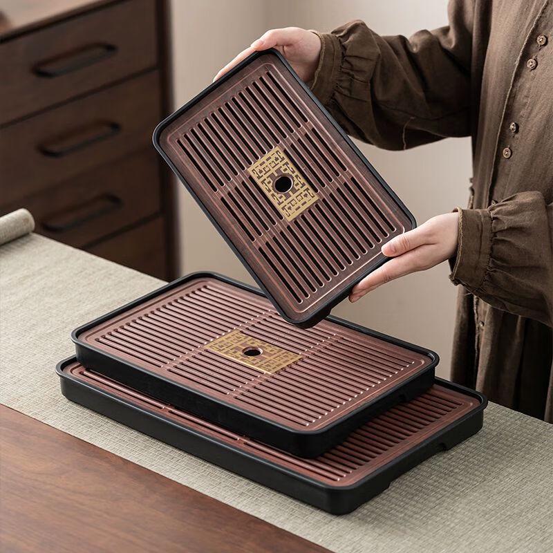 Melamine Desktop Drainage Tea Tray