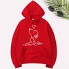 New Cartoon Print Hoodie: Couples' Plus Velvet Autumn/Winter Sweatshirt - Casual Versatile Pullover