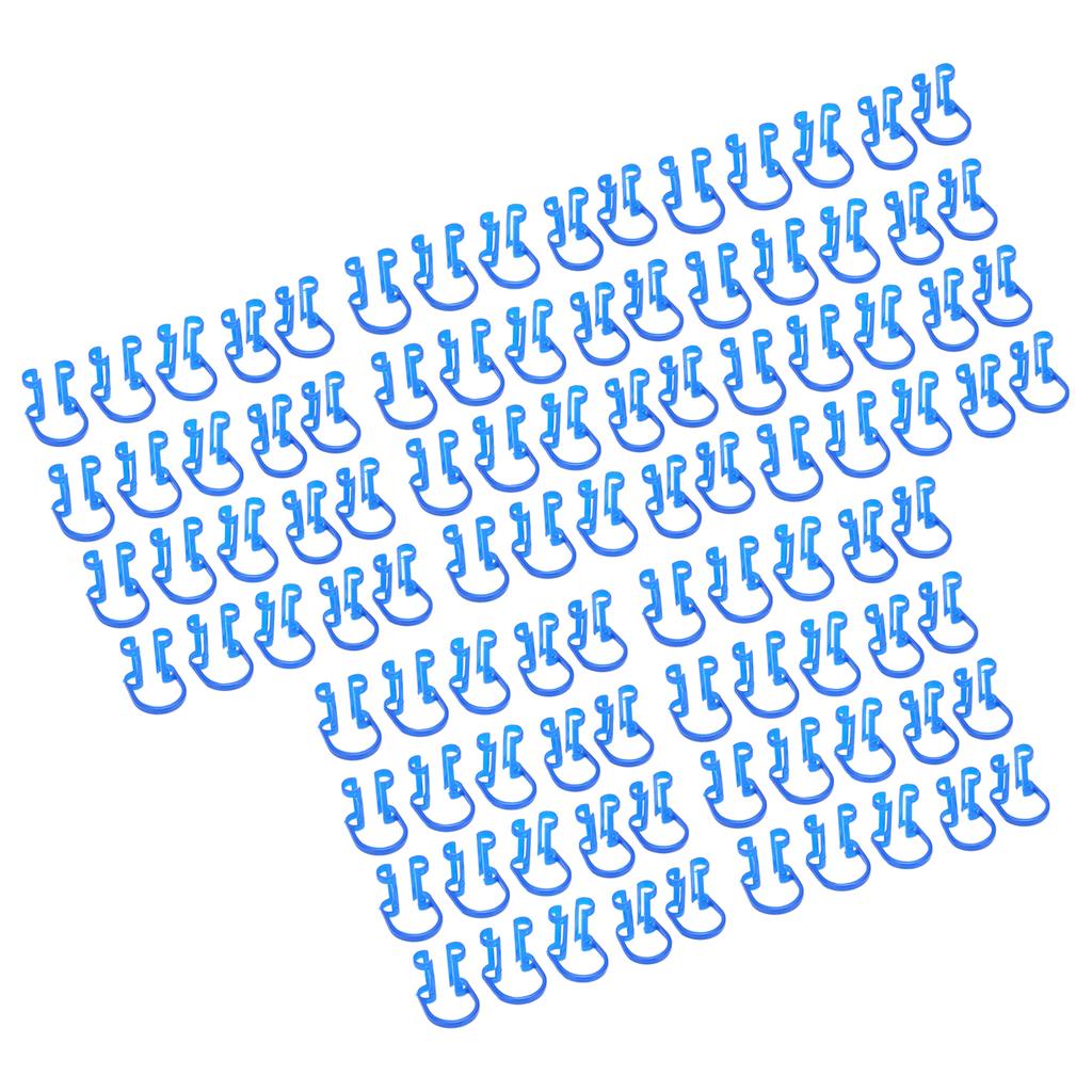 100PCS Cotton Roll Holder Clip Dental Clinic Orthodontic Mouth Supplies Plastic Blue Compact