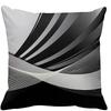 Black and White Geometric Pattern Pillow Covers Set of 4 ,,sofa and Chair Cushion Covers, Home Bedroom Room Decoration