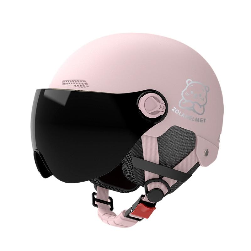 Helmet Electric Car Girl Cute Funny Lightweight Hair Hat Women's Helmet
