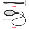 2-in-1 Neck-wearing/Handheld Magnifier Rechargeable Magnifying Glass 30 LEDs Hands Frees 5X 10X Magnification Glass for Reading