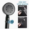 Hand Held Shower Head 5 Modes Adjustable High Pressure Water Saving Shower Head Bathroom Accessories