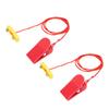 2 Pcs Treadmill Emergency Stop Switch 53x16mm Rectangular Dual Insert Treadmill Safety Key with Clamp