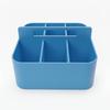 Organizer Container with Compartments, Blue, Portable