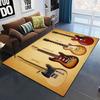 Colorful Music Guitar Melody 3D Printed Carpets for Living Room Non-Slip Area Rug Bedroom Bedside Home Decor Washable Floor Mat