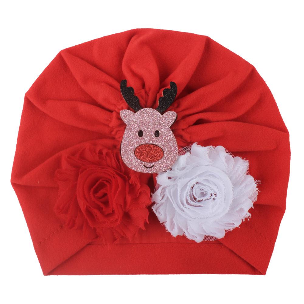 European & American Infant Christmas Cartoon Hat - Breathable & Cute Newborn Accessory