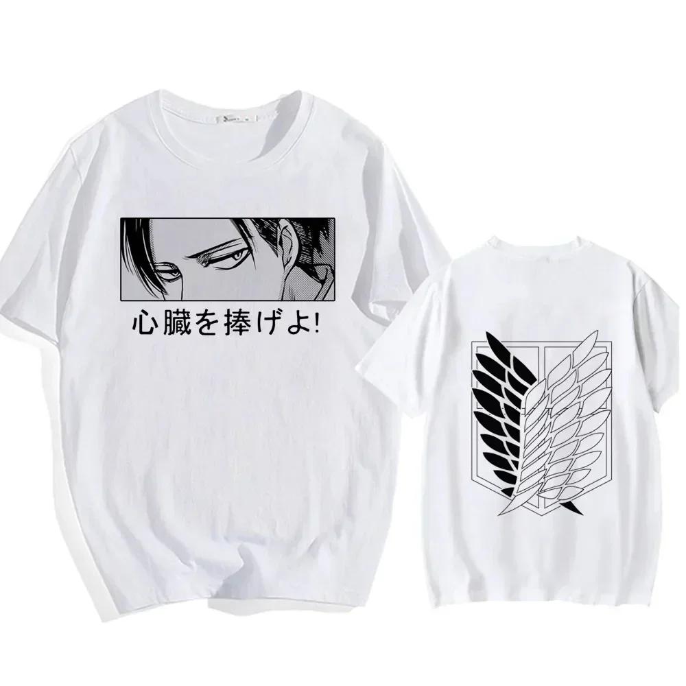 Attack On Titan Japanese Anime T-Shirts For Men And Women, Printed Cotton Short Sleeve T-Shirts, Oversized Fashion T-Shirts