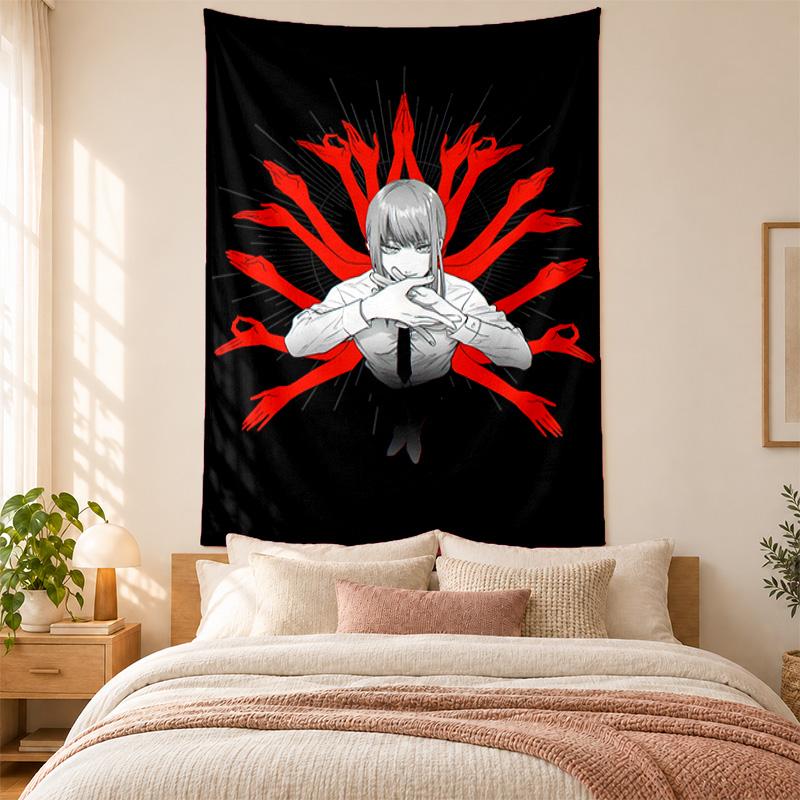 Chainsaw Man Tapestry highquality for decorating living room bedroom dorm walls ideal as bedroom wallart orholiday gift