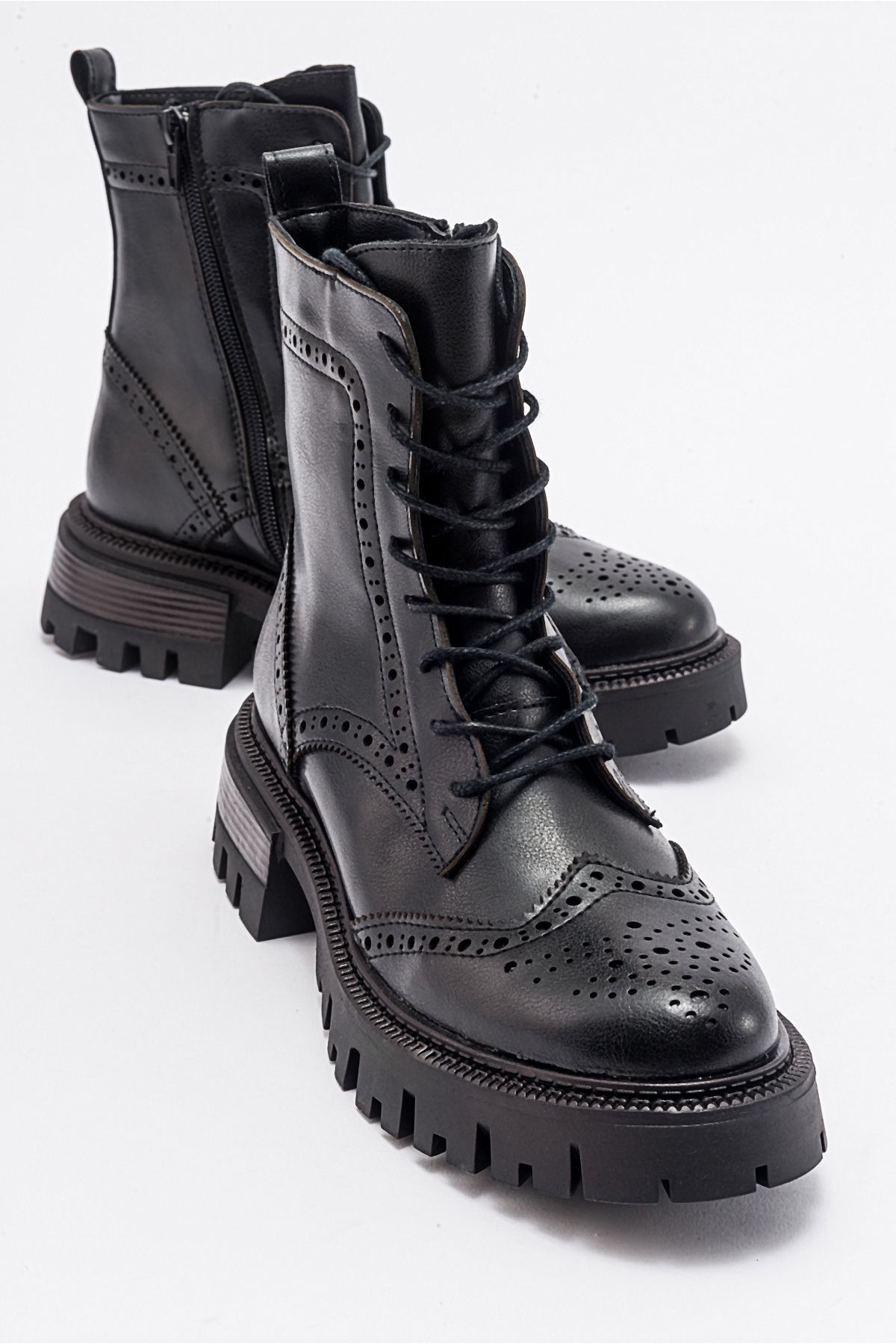 

Women Modern Stylish Fashion Coralo Black Lace Up Women s Boots 36