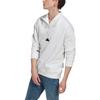 Adidas New Half-Zip Stand Collar Long Sleeve Sweatshirt With Small Logo Patch Men Tops White HG2074